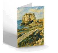 NOTELET - The Pulpit Rock, Portland (c) - Vintage Art Style
