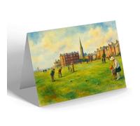 NOTELET - The Putting Green, Largs - Vintage Art Style