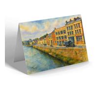 NOTELET - The Quay, Carmarthen - Vintage Art Style