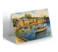 NOTELET - The Quay, Padstow - Vintage Art Style