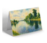 NOTELET - The River At Walton-on-Thames - Vintage Art Style