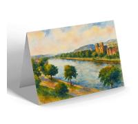 NOTELET - The River & Cathedral, Inverness - Vintage Art Style