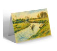 NOTELET - The River, Drusilla's Tea Cottage, Berwick - Vintage Art Style