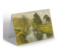 NOTELET - The River, Dulverton - Vintage Art Style