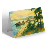 NOTELET - The River & Harbour, Padstow - Vintage Art Style