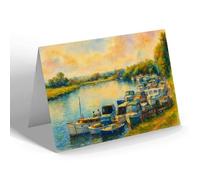 NOTELET - The River Thames At Chertsey - Vintage Art Style