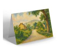 NOTELET - The Road to the Hills, Carlton, Stokesley - Vintage Art Style