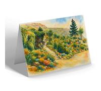 NOTELET - The Rock Gardens Happy Valley Llandudno (b) - Vintage Art Style