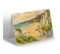 NOTELET - The Sands & White Rocks, Portrush - Vintage Art Style