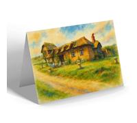 NOTELET - The Sea Shanty, Branscombe - Vintage Art Style