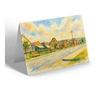 NOTELET - The Shopping Centre, Larkhill Camp - Vintage Art Style