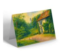 NOTELET - The Sparrows Nest & Lighthouse, Lowestoft - Vintage Art Style