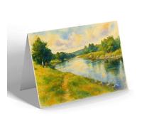 NOTELET - The Spey, Grantown-on-Spey (a) - Vintage Art Style
