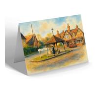NOTELET - The Square, Aspley Guise, Woburn Sands - Vintage Art Style
