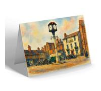 NOTELET - The Square, Stafford (b) - Vintage Art Style