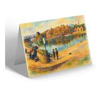 NOTELET - The Swimming Pond, North Berwick - Vintage Art Style