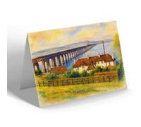 NOTELET - The Tay Bridge, Dundee - Vintage Art Style