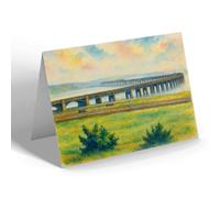 NOTELET - The Tay Bridge - Vintage Art Style