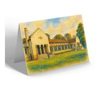 NOTELET - The Tearooms, Pittencrieff Glen, Dunfermline - Vintage Art Style