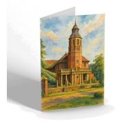 NOTELET - The Temple Speech Room, Rugby - Vintage Art Style