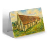 NOTELET - The Tithe Barn, Bradford-on-Avon - Vintage Art Style