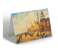 NOTELET - The Tower & Promenade, Morecambe - Vintage Art Style