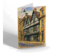NOTELET - The Tudor Cafe, Lichfield - Vintage Art Style
