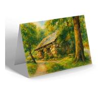NOTELET - The Ugly House, Bettws-y-Coed (a) - Vintage Art Style
