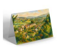 NOTELET - The Valley from Terrace Walk, Llanfairfechan - Vintage Art Style