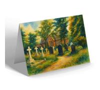 NOTELET - The Vicarage, Charnock Richard - Vintage Art Style