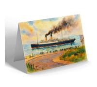 NOTELET - The Viking Leaving Fleetwood - Vintage Art Style