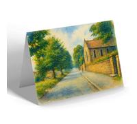 NOTELET - The Village Centre, Witton-le-Wear (a) - Vintage Art Style