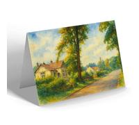 NOTELET - The Village Hall, Barkston - Vintage Art Style