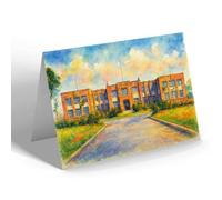 NOTELET - The Village Hall, Silver End - Vintage Art Style
