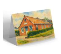 NOTELET - The Village Hall, St Nicholas at Wade - Vintage Art Style
