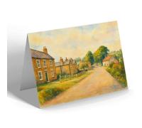 NOTELET - The Village & Post Office, Coxwold - Vintage Art Style