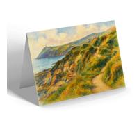NOTELET - The Walks & Dradda Head, Port Erin - Vintage Art Style