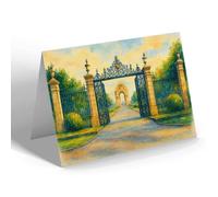 NOTELET - The War Memorial & Gardens, Leicester - Vintage Art Style