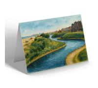 NOTELET - The Waterways, Great Yarmouth - Vintage Art Style