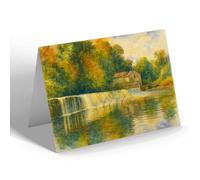 NOTELET - The Weir & Old Mill, Boston Spa - Vintage Art Style