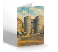 NOTELET - The Westgate, Canterbury (c) - Vintage Art Style