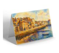 NOTELET - The Wharf Road, St Ives - Vintage Art Style