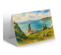 NOTELET - The White Lady Rock Port Patrick Cemaes Bay - Vintage Art Style