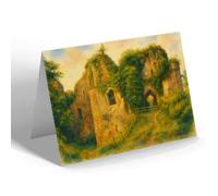 NOTELET - The Wye Valley. Goodrich Castle - Vintage Art Style