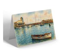 NOTELET - The Yacht Basin, Lowestoft - Vintage Art Style