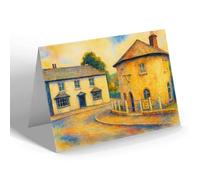 NOTELET - Toll House & Ship Hotel, Caerleon - Vintage Art Style