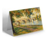 NOTELET - Tow Path & Bridge, Kingston-on-Thames - Vintage Art Style