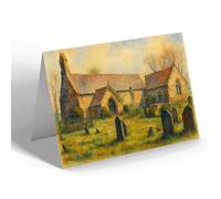 NOTELET - Trefdraeth Church, Bethel - Vintage Art Style