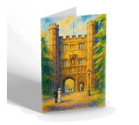 NOTELET - Trinity College Great Gate Cambridge a - Vintage Art Style