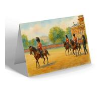 NOTELET - Trooping of the Colour Ceremony Horse Guards - Vintage Art Style